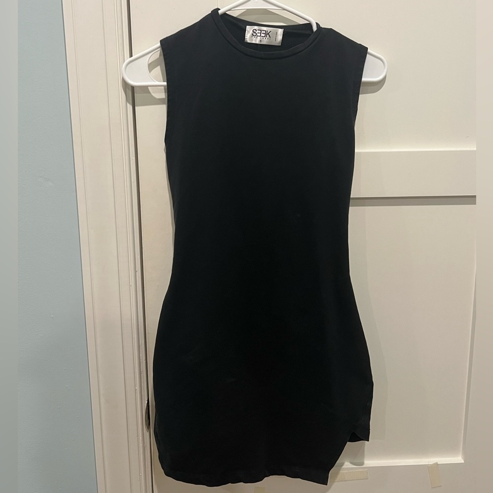 SEEK black bodycon dress in size small.